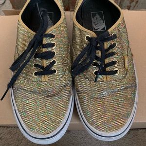 SOLD SOLD SOLD SOLD Vans gold glitter W size 9.5